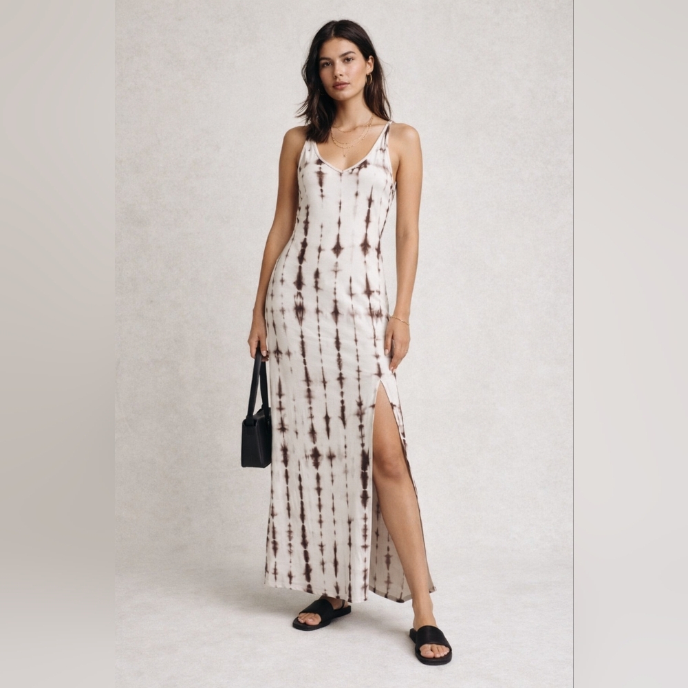 Tie-Dye Jersey Maxi Dress Medium